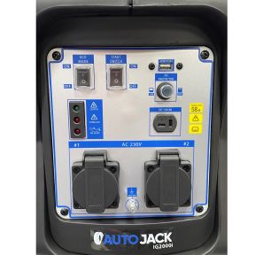 Autojack Petrol Generator Quiet Portable Suitcase Camping Inverter 1800W