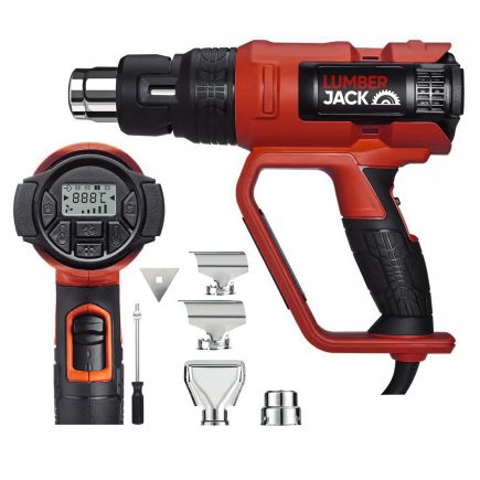 Lumberjack Heavy Duty Digital Heat Gun 2000W with Over Heating Protection