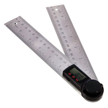 2 in 1 Digital LCD Angle Finder Ruler Gauge Rule Trend 200mm 360° Gauge Tool UK 