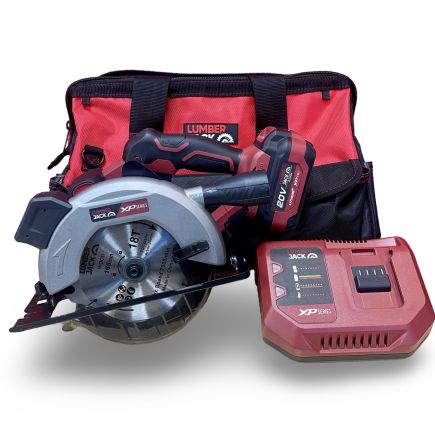 Lumberjack 20V Circular Saw 1x 4Ah Battery, Fast Charger & Carry Bag
