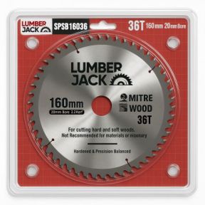 Lumberjack 160mm 36T Trade Circular Saw Blades 20mm Bore