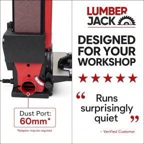 Lumberjack Belt & Disc Bench Top Sander Linisher Heavy Duty Cast Iron Base