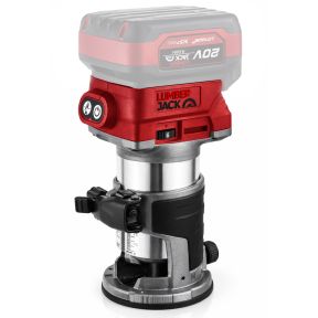Lumberjack 20V Cordless Palm Router, Laminate Trimmer & Trim Router, 10,000-30,000 RPM Variable Speed, 40mm Depth, 1/4 & 3/8 Inch Collets