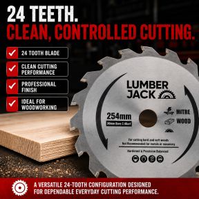 Lumberjack 254mm 24 Tooth Circular Saw Blade 30mm bore