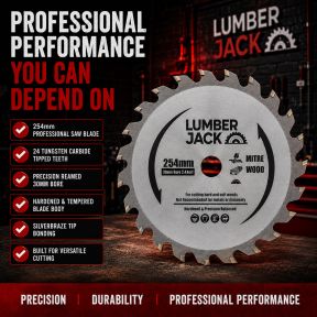 Lumberjack 254mm 24 Tooth Circular Saw Blade 30mm bore