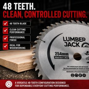 Lumberjack 254mm 48 Tooth Circular Saw Blade 30mm bore