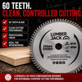 Lumberjack 254mm 60 Tooth Circular Saw Blade 30mm bore