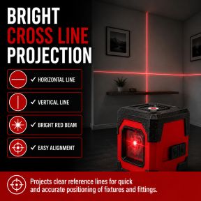 Lumberjack Laser Cross Level 360 Degree Self Levelling with Mode IP54 Shockproof