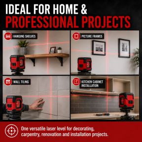 Lumberjack Laser Cross Level 360 Degree Self Levelling with Mode IP54 Shockproof