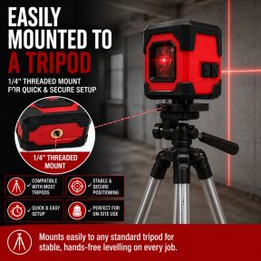 Lumberjack Laser Cross Level 360 Degree Self Levelling with Mode IP54 Shockproof