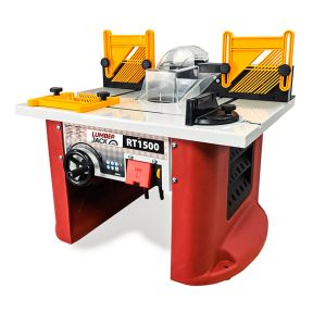 Lumberjack 1500W Variable Speed Bench Top Router Table with Integrated Motor Routing