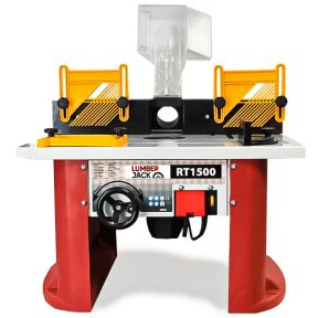Lumberjack 1500W Variable Speed Bench Top Router Table with Integrated Motor Routing