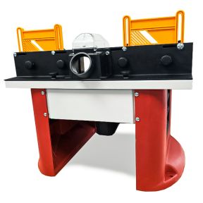 Lumberjack 1500W Variable Speed Bench Top Router Table with Integrated Motor Routing