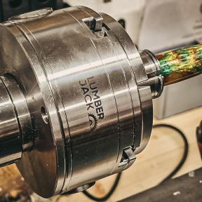 Lumberjack 100 Woodturning 4-Jaw Lathe Chuck Set 1 Inch x 8 TPI Precision Self Centering Includes Storage Box