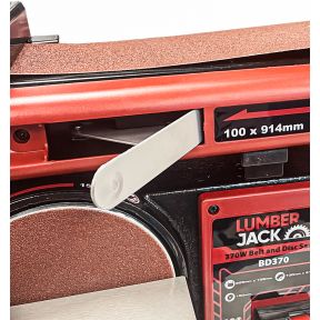 Lumberjack Belt & Disc Bench Top Sander Linisher Heavy Duty Cast Iron Base