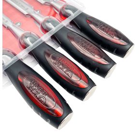 Lumberjack 4 Piece Chisel Set Bevel Edge With Strike Through Cap