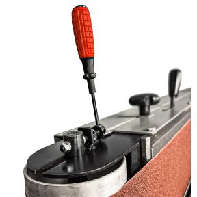 Lumberjack PRO SERIES Floor Standing Belt Sander with Cast Iron Hand Wheel and Onboard Storage
