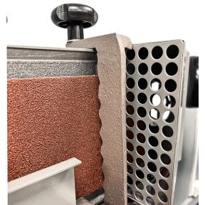 Lumberjack PRO SERIES Floor Standing Belt Sander with Cast Iron Hand Wheel and Onboard Storage