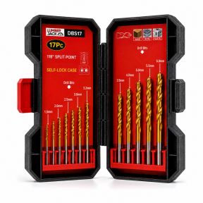 Lumberjack 17 Piece Drill Bit Set HSS Masonry Metal Bits