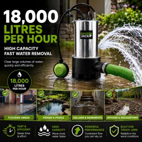 Gardenjack Submersible Dirty Water Pump Electric 230V