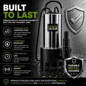 Gardenjack Submersible Dirty Water Pump Electric 230V