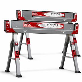 Lumberjack Heavy Duty Steel Saw Horse (Twin Pack)