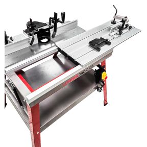 Lumberjack PRO SERIES Router Table with Heavy-Duty Cast Iron Workbench with Sliding & Tilting Table