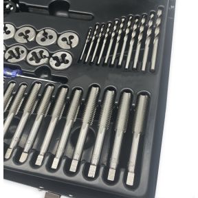 Autojack Metric Tap & Die Set 76 Piece Split Dies Wrench Kit