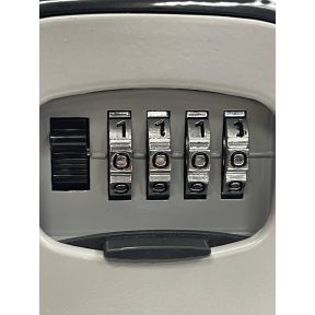 Lumberjack Wall Mounted Key Safe Box with 4 Digit Combination Lock, Weatherproof and Durable for Keys Storage & Secure Access