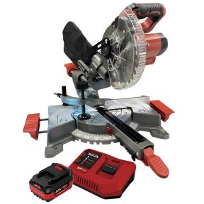Lumberjack 20V Mitre Saw 1x 6Ah Battery & Fast Charger