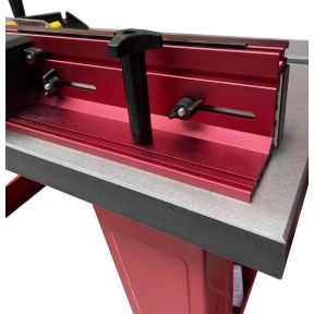 Lumberjack Cast Iron Router Table With A One Piece Aluminium Fence & Compact Leg Stand