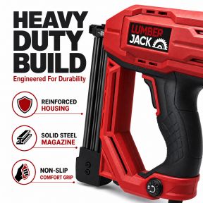 Lumberjack 2 in 1 Nail & Staple Gun Electric Heavy Duty Stapler and Nailer Tacker