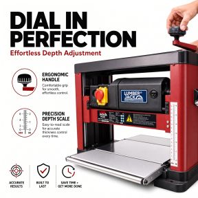 Lumberjack Portable Bench Top Thicknesser 330mm