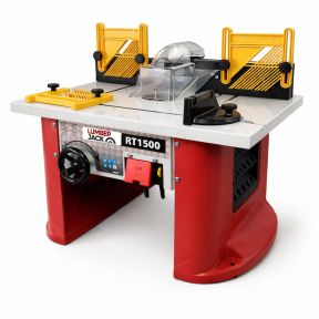 Lumberjack 1500W Variable Speed Bench Top Router Table with Integrated Motor Routing