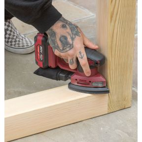 Lumberjack 20V Detail Sander 1x 2Ah Battery, Fast Charger & Carry Bag