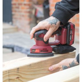 Lumberjack 20V Detail Sander 1x 2Ah Battery, Fast Charger & Carry Bag