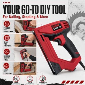 Lumberjack 2 in 1 Electric Staple and Nail Gun Stapler & Nailer Tacker