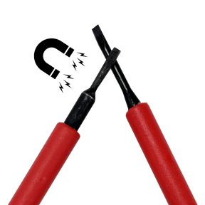Lumberjack 6pc Insulated Precision Screwdriver Set VDE Certified, Soft Grip Handles, Chrome Vanadium Steel, Phillips & Flat Profile for Electrical Work