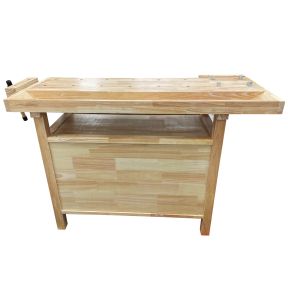 Lumberjack Woodworking Bench with 3 Drawers On-board Cabinet and 2 Vices