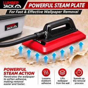 Lumberjack 2000W Wallpaper Stripper, Powerful Steam Wallpaper Remover 230V