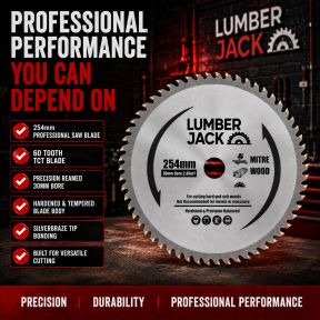 Lumberjack 254mm 60 Tooth Circular Saw Blade 30mm bore