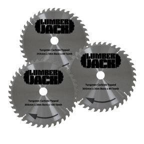 Lumberjack 305mm 60T 80T and 100T Circular Saw Blades 30mm Bore