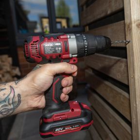 Lumberjack 20V Hammer Drill 1x 4Ah Battery, Fast Charger & Carry Bag