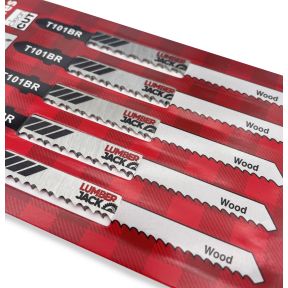 Lumberjack JSBT101BR T Shank Jigsaw Blades 5 Pack