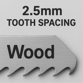 Lumberjack T-Shank Jigsaw Blades 5 Pack 100mm Clean Reverse Cuts for Wood & Laminates
