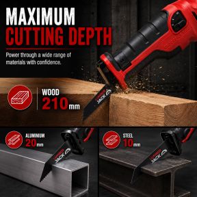 Lumberjack Reciprocating Recip Saw Heavy Duty with 1200W Motor for Metal Wood & Plastic Use