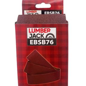 Lumberjack Universal 40 80 120 Grit Sanding Belts Pack Of 3