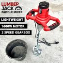 Lumberjack 1600W Paddle Mixer Variable Speed Cement Mix